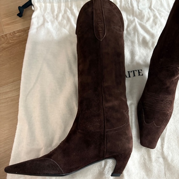 Khaite Dallas Boot - brown suede size 36 - Picture 6 of 10